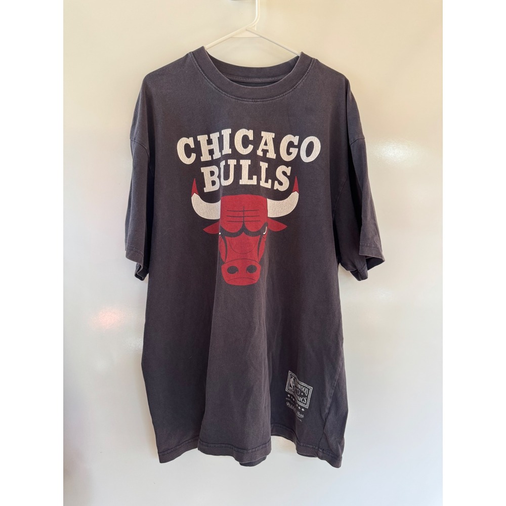 Mitchell & Ness Chicago Bulls T-Shirt Mens XL Black 91 92 Back to Back Champions